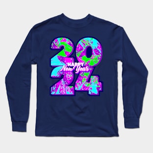 Visionary 2024: Embrace the Future with Vibrant Designs!" Long Sleeve T-Shirt